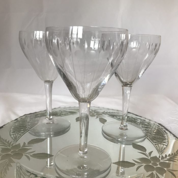 Verres en cristal des années 30